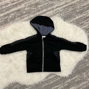 Zara black zip up sweatshirt hoodie 18-24 M